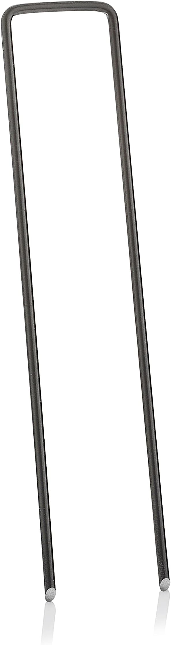 100-Pack 6'' 11 Gauge Heavy-Duty U-Shaped Garden Stakes Staples Spikes Pins Pegs - Ground Stakes for Anchoring Landscape Fabric