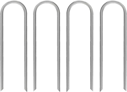 AAGUT Garden Stakes, Yard Landscape Staples Heavy Duty Galvanized 11-Gauge 6 Inch Lawn U Pins for Dog Fence,Tubing Drip Irrigation Hose, Chicken Wire, Weed Barrier Fabric 200 Pack