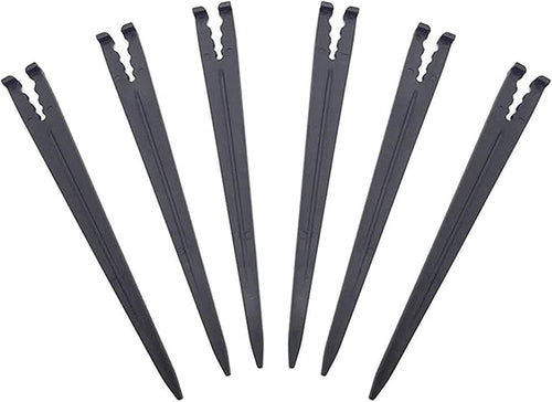 (100-Pack) 1/8-1/4" Inch Universal Drip Tubing Hold Stakes for Irrigation, Greenhouse, Garden, and Hydroponics Growing (1/8" & 1/4" 100-Pack)
