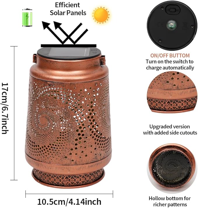 Spiral Lamp Gifts for Mom/Grandma/Women/Sister Solar Light Gifts Mother Day Gift Solar Lanterns Outdoor Waterproof Lights LED Jar Hanging Lamps Decor for Garden Yard Patio