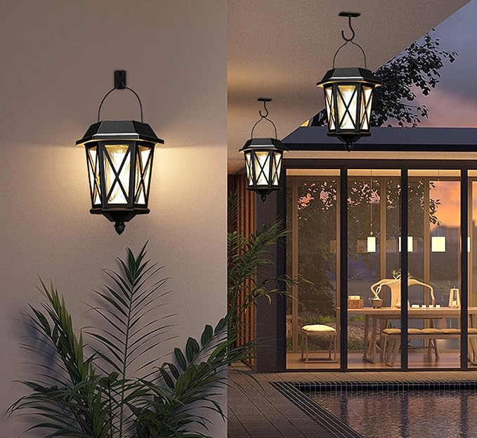 Ceiling Hooks for Hanging Plants,2Pack 4in for Plants,Lights,Planters,Lanterns,Hanging Bird Feeders,Wind Chimes,Indoor&Outdoor Decoration Black