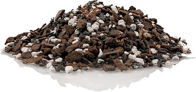 Premium Bonsai Soil All Purpose Fast Draining Mix - Pumice, Lava, Calcined Clay and Pine Bark Potting Pre Mixed Bonsai Plant Soil Mixture by GARDENERA - Made in USA - (5 Quart Bag)
