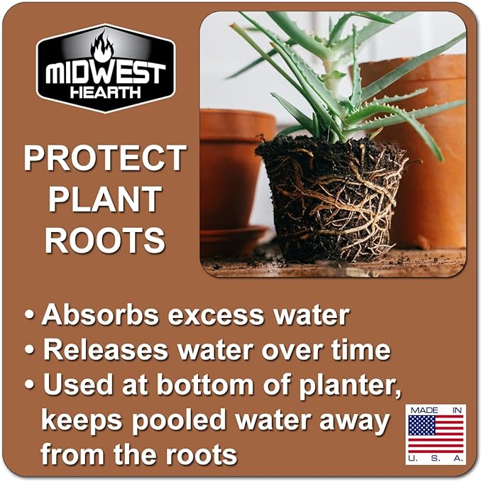 Red Lava Rocks for Plants Natural Horticultural Volcanic Rock (1/4" Size) (Mined in USA) (5-lb Bag)
