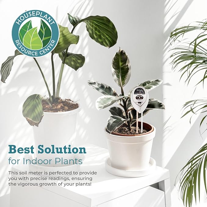 3-in-1 Soil Meter Optimize Plant Health with Moisture, Light & pH Testing