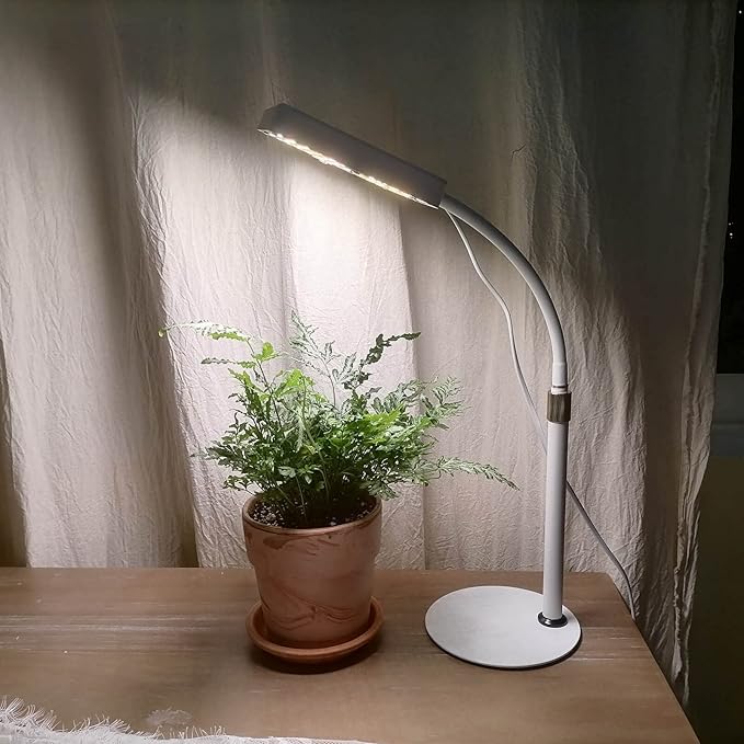 Tabletop Grow Light LED Full Spectrum UV IR, Veg Seed Starting Seedlings Bonsai Houseplant Plant Light, Desk Grow Lights for Indoor Plants, 16"-24" Height Adjustable