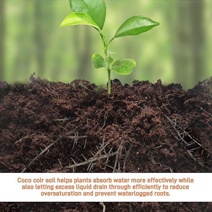 9-Pack Premium Organic Coco Coir Bricks for Plants - Low EC & pH Balance - 100% Natural Peat Moss Mix with Coconut Husk Fiber - Perfect for Gardening, Potting Soil Substrate - 12.6 lbs