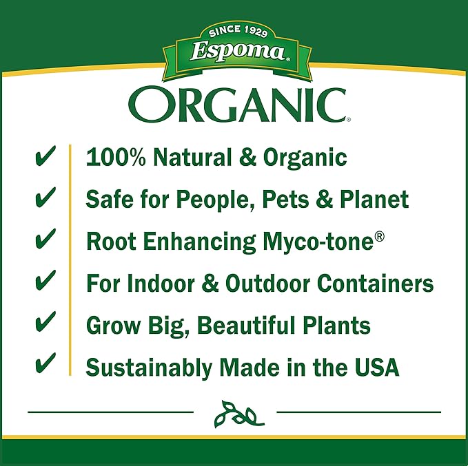 Espoma Organic Cactus Potting Soil Mix, Natural & Organic Soil for Cactus, Succulent, Palm, and Citrus Grown in containers Both Indoors and Outdoors, 4 qt, Pack of 1