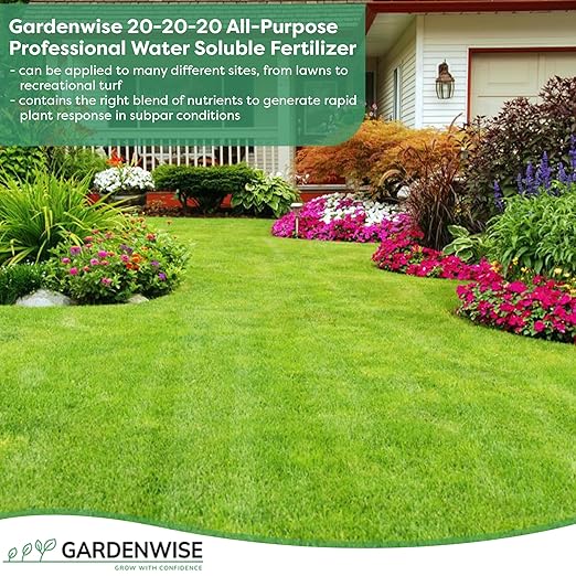 20-20-20 Water-Soluble Fertilizer β Powder for Liquid Plant Food for Indoor & Outdoor Plants, Orchids, Vegetables, Lawns, Flowers β 20 20 20 Fertilizer (3 QUARTS)