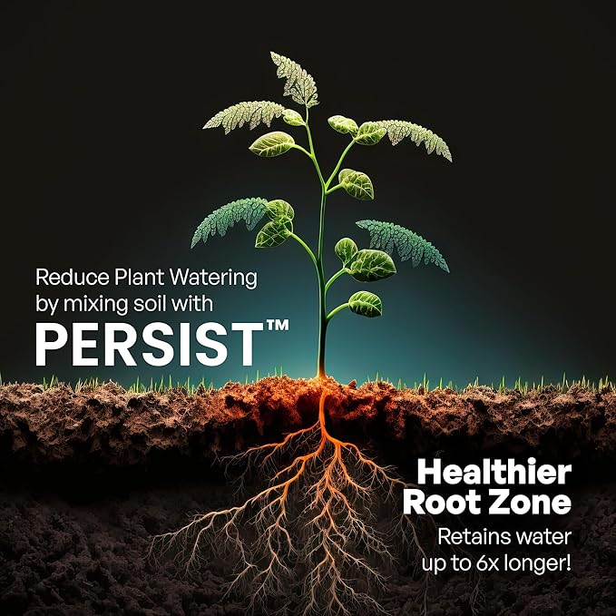 Persist Horticultural Charcoal 3qt Bag, Biochar Soil Amendment for Indoor Plants, Improves Soil for Terrariums, 100% Natural Active Carbon and House Plant Enhancer.