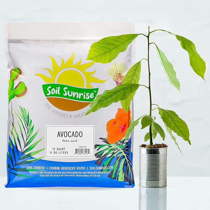 Avocado Tree Potting Soil Mix (12 Quarts), for Germinating, Growing and Repotting Avocado Plants