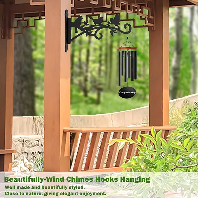 4 Pack Wall Plant Hanger,9 in Heavy Duty Hanging Plant Bracket,Metal Plant Hooks for Outdoor or Indo or Hanging Flower Baskets,Solar Lanterns,Bird Feeder