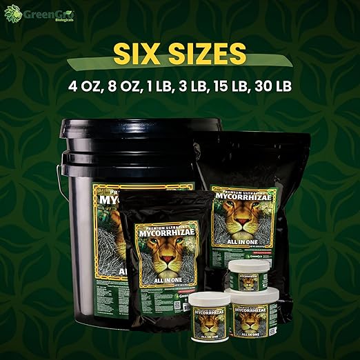 GreenGro Premium Ultrafine Myco - Mycorrhizal Inoculant & Water Soluble Root Enhancer from Superior Strains/Improves Nutrient Uptake & Eases Transplant/Indoor & Outdoor Plant Fertilizer (3 lb)