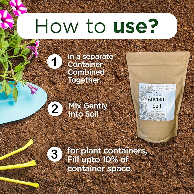Elm Dirt Premium Ancient Soil for All Plants - Organic Plant Soil for Outdoor Plants & Indoor Plant Soil | Garden Soil for Plant Nutrients Growth & Protect your Plants Bugs - Roots Organic Soil, 10lbs