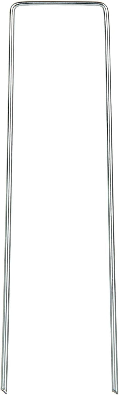 DAJAVE 200 Pack Landscape Staples 6 Inch, 11 Gauge Stakes Galvanized Garden Stakes, U-Shaped Garden Ground Stakes for Landscaping Barrier Fabric Irrigation Hoses Fixed Fences and Tents
