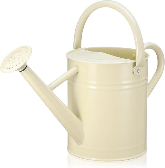 Watering Can for Outdoor Plants and Indoor Plants,1 Gallon Metal Watering Can for Garden Flower,Galvanized Steel Metal Water Can Watering Pot with Sprinkler Head