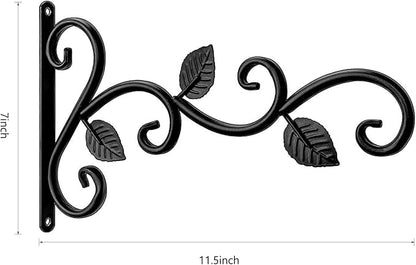 2 Pack Plants Hangers Outdoor Indoor Decor, Wall Hooks for Hanging Plant Bracket, Plant Hooks for Bird Feeder, Wind Chime, Lights, Lanterns
