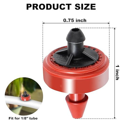 0.5 GPH Pressure Compensating Junior (PCJ) with Barb Outlet Dripper Emitters (250)