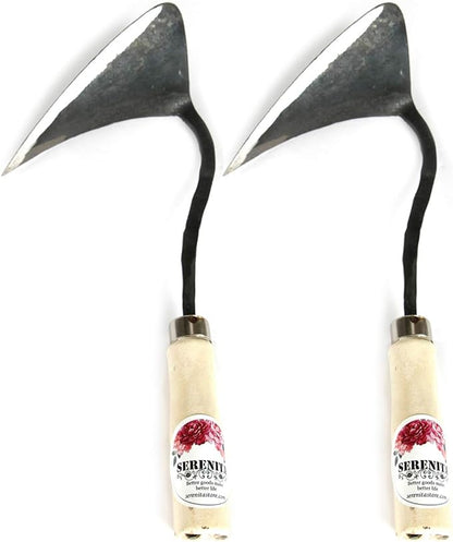 SERENITA Lawn Grass Edger Hoe Garden Tool Weeding Tools for Garden. Homi Korean Plow Easy Digger with Blade. Less Effort Easy Farming Tool 2pcs