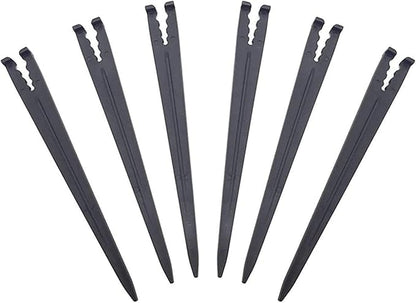 (100-Pack) 1/8-1/4" Inch Universal Drip Tubing Hold Stakes for Irrigation, Greenhouse, Garden, and Hydroponics Growing (1/8" & 1/4" 100-Pack)