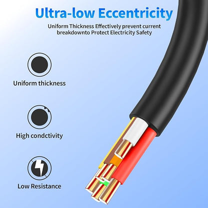 18/6 Solid Sprinkler System Wire 50ft, 18 Gauge Irrigation Wires PVC Jacket Sprinkler Cable for Underground Irrigation Valves Field Central Control System