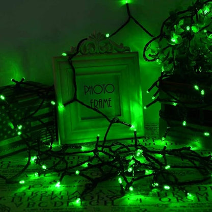 Toodour Solar Christmas Lights, 72ft 200 LED 8 Modes Green Christmas String Lights, Waterproof Solar Lights String for Garden, Patio, Fence, Holiday, Party, Balcony, Outdoor Christmas Decorations