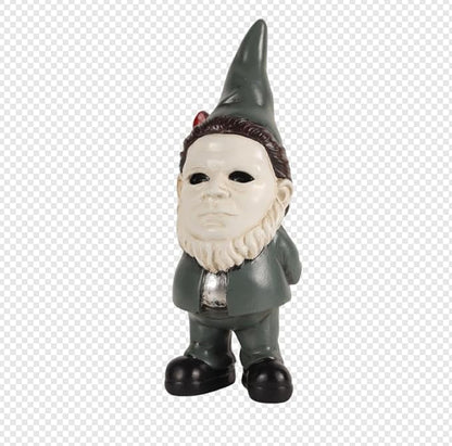 Horror Decor Garden Gnomes Christmas Table Decor Garden Statue Home Decor Horror Movie Merchandise Gifts- Green