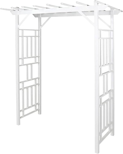 Dura-Trel Outdoor Garden Arch, Wellington Arbor Trellis for Climbing Plants, 72" x 85"