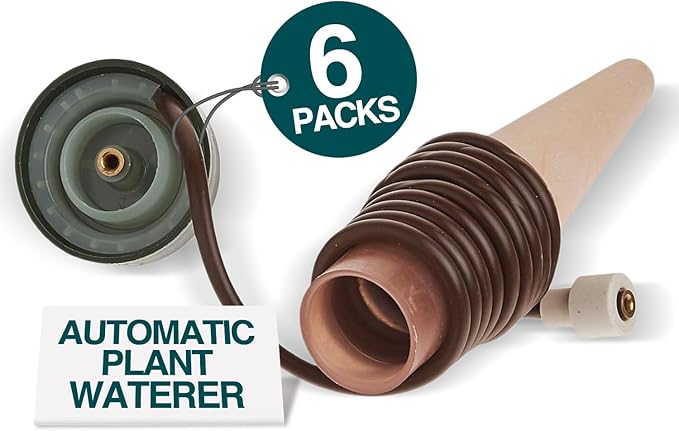 Blumat Classic Plant Watering Stakes - Self-Watering Insert for Indoor and Outdoor Plants - Automatic Slow Release Irrigation System for Potted Plants - Houseplant Care Device (6 Packs)