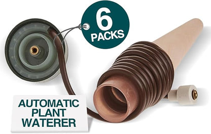 Blumat Classic Plant Watering Stakes - Self-Watering Insert for Indoor and Outdoor Plants - Automatic Slow Release Irrigation System for Potted Plants - Houseplant Care Device (6 Packs)