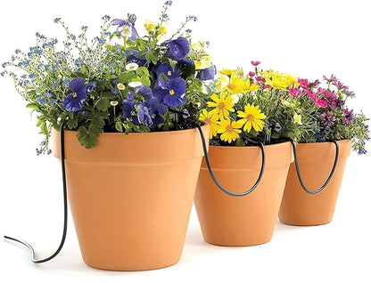Raindrip R560DP Automatic Drip Irrigation Watering Kit with Customizable Timer for Containers and Hanging Baskets, Waters up to 20 Plants, Includes 20 PC Drippers, Black