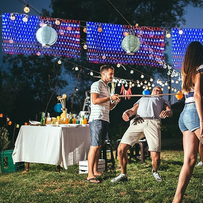 MUYUN 420 LEDs American Flag Lights, Waterproof LED US Light, United States Flag Light for Garden, Festival, Holiday, Party Decoration, Christmas Decorations