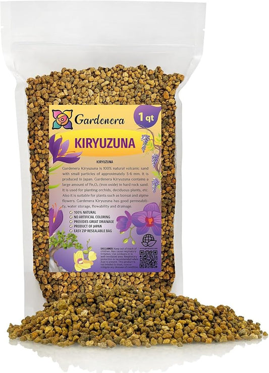 Premium Kiryuzuna - Natural Japanese Bonsai Soil Amendment for Optimal Growth - 1 Quart