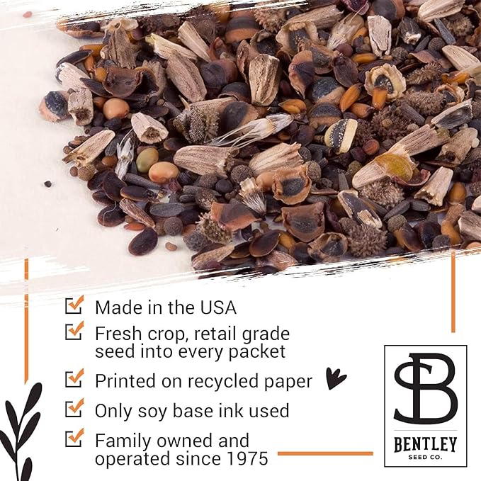 BENTLEY SEED CO. Oh Baby Seed Packets|Girl or Boy Baby Shower Favors for Guests | 25 Wildflower Seed Packets | Pre-Filled | Bouquet Wildflower Mix | Non-GMO Seeds | Gender Neutral | Eco-Friendly Gift