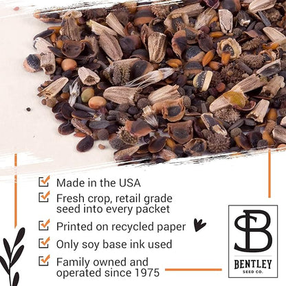BENTLEY SEED CO. Oh Baby Flower Seeds Packets - Girl/Boy Baby Shower Favors - Pre-Filled, 25 Wildflower Seed Packs for Favor - Eco-Friendly Gift & Babys Guest Giveaways - Non-GMO Seeds - Brown Envelop