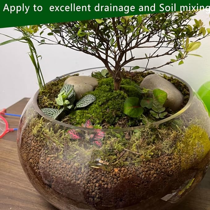 Voulosimi Gardening Akadama Soil - Cactus, Bonsai, Succulent Soil Additives Landscaping Vase Fillings (1/4 inch, 2 QT)