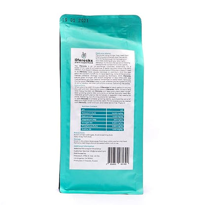 Liferocks Plant food for house and outdoor plants - used potting mix or a standalone soil – works as effective plans fertilizer herb garden
