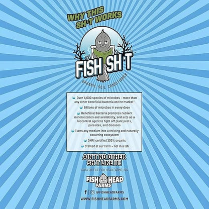 Fish Head Farms Organic Soil Conditioner for Yield and Flavor Enhancement. Improves Fertilizer Efficiency. Useful in Both Garden Soil and Hydroponics Applications - 500 Milliliter with 80 Milliliter