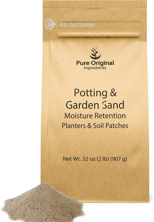 Pure Original Ingredients Potting & Garden Sand (2 lb) Add to Planters & Soil Patches, Helps Retain Moisture