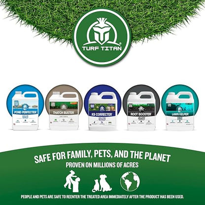 Turf Titan Root Booster – Lawn Probiotic & Garden Booster – Natural Liquid Probiotic for Plants & Lawn Care – Green Lawn Booster for Effortless Lawn Maintenance - Covers up to 8,000 Sq Ft