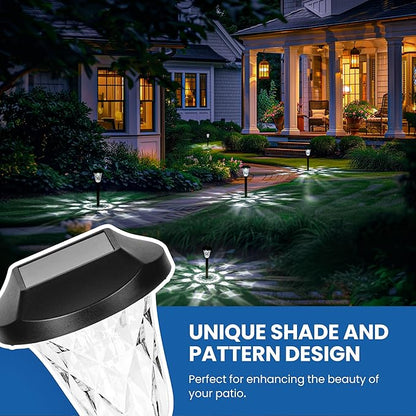 GIGALUMI Solar Outdoor Lights,Solar Lights Outdoor Waterproof 10 Pack,Cool White Solar Pathway Lights for Outside,Outdoor Lights Solar Powered Garden Decoration for Pathway,Patio,Lawn,Yard