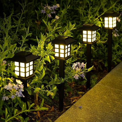 SOLPEX 16 Pack Solar Path Lights - Outdoor, Garden, Yard & Landscape (Warm White)