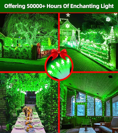 1500 LED Chrstmas String Lights, 492FT Super Long Christmas Lights with 8 Modes, Christmas Tree Lights with Timer Memory for Indoor Outdoor Tree Fence Garden Xmas Wedding Party Decor Green