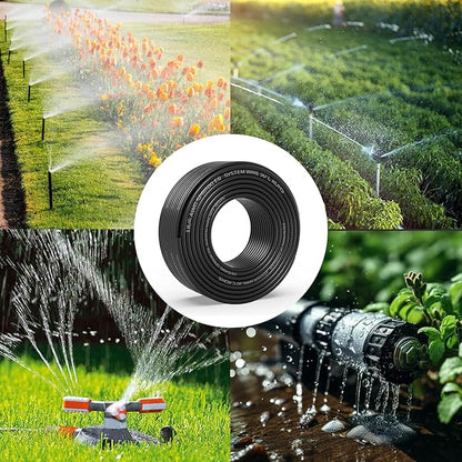 18/6 Solid Sprinkler System Wire 50ft, 18 Gauge Irrigation Wires PVC Jacket Sprinkler Cable for Underground Irrigation Valves Field Central Control System