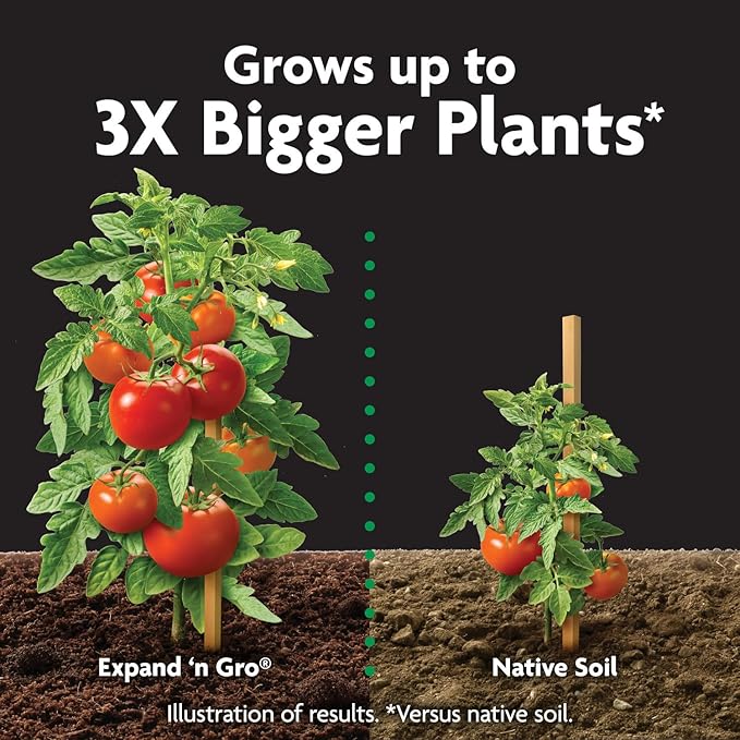 Miracle-Gro Expand 'n Gro Concentrated Planting Mix, Just Add Water for up to 3X Expansion, For Container and In-Ground Use, .67 cu. ft. Expands up to 2 cu. ft.