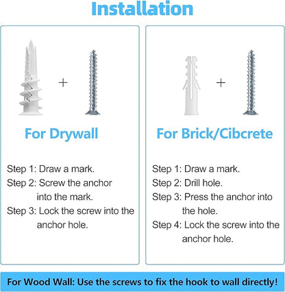 Ceiling Hooks for Hanging Plants - Metal Plant Bracket Iron Wall Mount Lanterns Hangers for Hanging Bird Feeders, Lanterns, Wind Chimes, Planters, Outdoor Decoration Hooks (White)