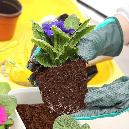 ZeeDix 200Pcs 40mm Compressed Coco Coir Fiber Potting Soil Seed Starters - Organic Coco Coir Pellet Fiber Soil for Planting Bonsai, Herbs, Flowers and Vegetables