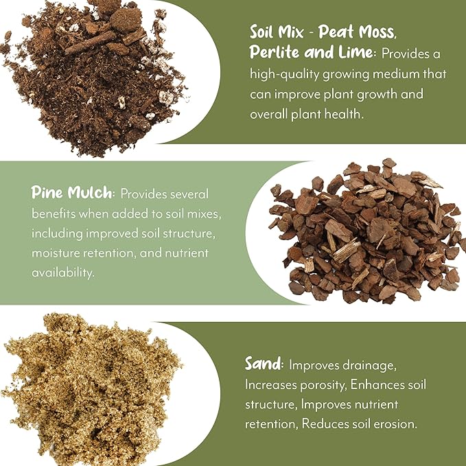 Peace Lily Potting Soil Mix (2 Quarts), for Planting, Growing, or Repotting Peace Lily Plants