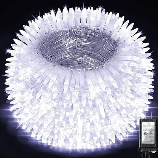 1500 LED Chrstmas String Lights, 492FT Super Long Christmas Lights with 8 Modes, Christmas Tree Lights with Timer Memory for Indoor Outdoor Tree Fence Garden Xmas Wedding Party Decor Cool White