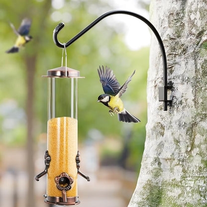 16 Inch 2 Pack Swivel Plant Hanger: Heavy Duty Hook for Bird Feeder, Plant, Flower Basket, Lantern, Wind Chime & More - Versatile Hanging Brackets Outdoor/Indoor Use Up to 22LB