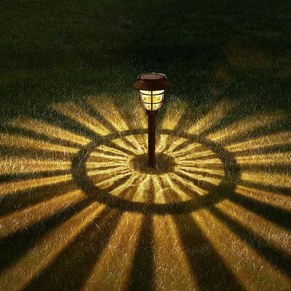 10 Pack Solar Pathway Lights Outdoor - Bright Solar Powered Garden Lights with 3000K Warm LED, Auto On/Off Waterproof Path Lights Decorative, Landscape Lighting for Yard Patio Walkway Driveway